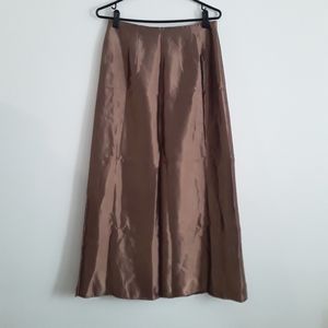 Scott McClintock copper Taffeta skirt
